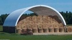 38'Wx80'Lx15'H fabric hoop barn